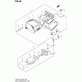 Схема вузла: Задній ліхтар (Стоп сигнал) для Suzuki LS650 Boulevard S40