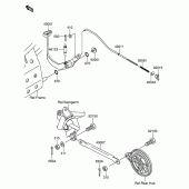 Схема вузла: Лапка гальма для Suzuki DR-Z110