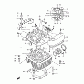 Схема вузла: Головка циліндра Suzuki LS650 Savage