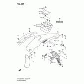 Схема вузла: Заднє крило (Model k7/k8/k9) для Suzuki DR-Z400 DR-Z400SM