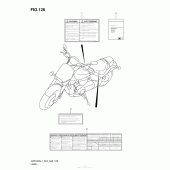 Схема вузла: Інформаційні наклейки (Vzr1800L4 E28) для Suzuki VZR1800 Boulevard M109R