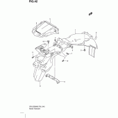 Схема узла: Заднее крыло для Suzuki DR125