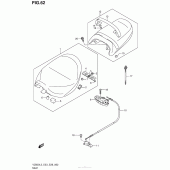 Схема узла: Сиденье для Suzuki VZ800 Boulevard M50