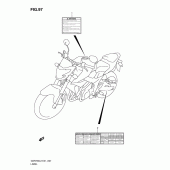 Схема узла: Информационные наклейки (Gsr750al2 e24) для Suzuki GSR750
