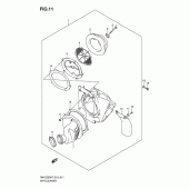 Схема узла: Воздушный фильтр для Suzuki RM-Z250