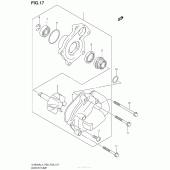 Схема вузла: Водяний насос Suzuki UH200 Burgman