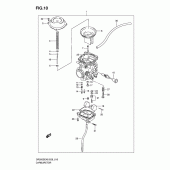 Схема узла: Карбюратор для Suzuki DR200 DR200SE