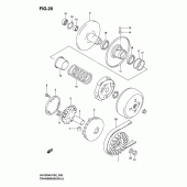 Схема узла: Трансмиссия для Suzuki UH125 Burgman