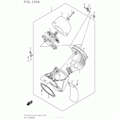 Схема узла: Воздушный фильтр для Suzuki RM-Z250