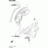 Схема вузла: Side Cowling (Dl650Al7 E28) (For Yvb,yww) для Suzuki DL650 V-Strom