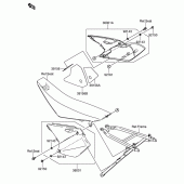 Схема вузла: Бічна кришка для Suzuki RM-Z250