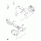Схема узла: Поворотники для Suzuki DR200 DR200SE