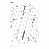 Схема узла: Передняя вилка для Suzuki DR-Z400 DR-Z400SM