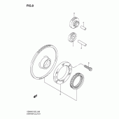 Схема вузла: Привід стартера для Suzuki VZ800 Intruder M800/Boulevard M50