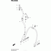 Схема вузла: Передній гальмівний шланг Suzuki GSX-R750