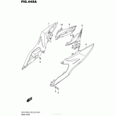 Схема узла: Боковые панели для Suzuki GSX-R1000