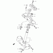 Схема узла: Рулевая траверса (Model k5/k6) для Suzuki RM-Z450