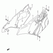 Схема вузла: Бічні панелі (Model n) для Suzuki RM250