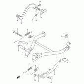 Схема вузла: Підставка для Suzuki GSX600 Katana