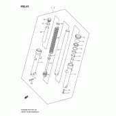 Схема узла: Передняя вилка для Suzuki GZ250 Marauder