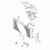 Схема узла: Радиатор для Suzuki SV650