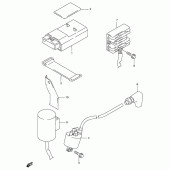 Схема вузла: Електроустаткування для Suzuki RMX250