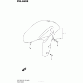 Схема вузла: Переднє крило (Gsx-R750L5 E28) для Suzuki GSX-R750