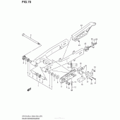 Схема вузла: Задній важіль (Маятник) (Dr-Z125L4 E28) для Suzuki DR-Z125 DR-Z125L