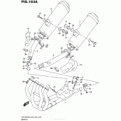 Схема узла: Выхлопная система (Gsx1300Ral6 E03) для Suzuki GSX1300 Hayabusa