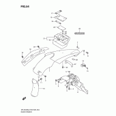 Схема узла: Заднее крыло для Suzuki DR-Z400 DR-Z400S