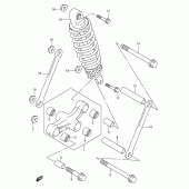 Схема вузла: Важіль прогресії для Suzuki GSX600 Katana