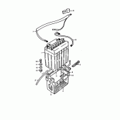 Схема узла: Аккумулятор для Suzuki GS1000