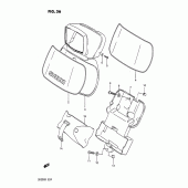 Схема узла: Кожух фары для Suzuki DR200 DR200