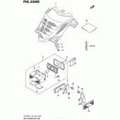 Схема вузла: Задній ліхтар (Стоп-сигнал) (Vzr1800Bzl7 E33) для Suzuki VZR1800 Boulevard M109R BOSS
