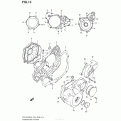 Схема узла: Крышки картера для Suzuki DR-Z400 DR-Z400S
