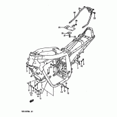 Схема узла: Рама для Suzuki GSX-R750