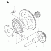 Схема вузла: Привід стартера для Suzuki DF125