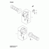 Схема вузла: Пульт керування кермовим (Model k3/k4/k5) для Suzuki GS500