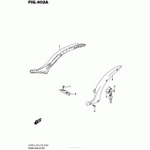 Схема вузла: Задній кронштейн (Vl800L5 E03) для Suzuki VL800 Boulevard C50