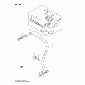 Схема узла: Передний тормозной цилиндр для Suzuki DR650 DR650SE