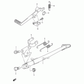 Схема узла: Подставка для Suzuki GSX-R750