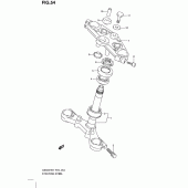 Схема узла: Рулевая траверса (Gs500fh) для Suzuki GS500