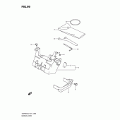 Схема узла: Бардачок & Инструмент (Gsf650l2 e21) для Suzuki GSF650 Bandit S