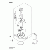 Схема вузла: Паливний насос для Suzuki SV650
