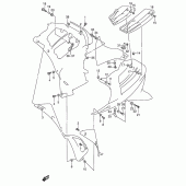 Схема вузла: Кріплення обтічників для Suzuki RF600