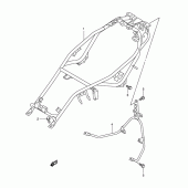 Схема узла: Кронштейн сиденья для Suzuki AN650 Burgman (EU analogue of SkyWave)