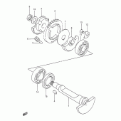 Схема вузла: Балансувальний вал для Suzuki TS200