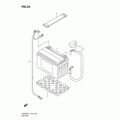 Схема вузла: Акумулятор (Gsx650ful1 e24) для Suzuki GSX650