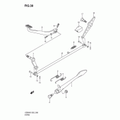 Схема вузла: Підніжка & Задні гальма для Suzuki VZ800 Intruder M800/ Boulevard M50