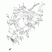 Схема вузла: Рама для Suzuki VL1500 Intruder C1500/Boulevard C90